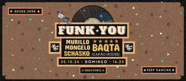 ✭ FUNK YOU ✭ DOMINGO ✭ SÓ VINIL ✭