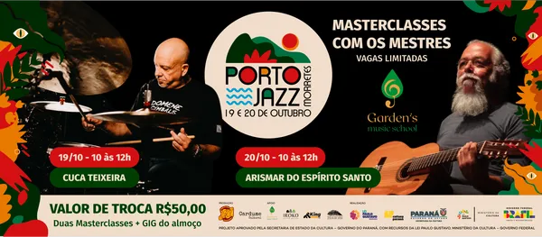 MASTERCLASS com Cuca Teixeira e Arismar do Espírito Santo 